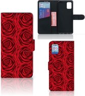 GSM Hoesje Geschikt voor Samsung Galaxy A31 Mobiel Bookcase Red Roses