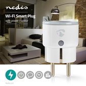 Nedis SmartLife Slimme Stekker - Wi-Fi - IP21 - Energiemeter - 2500 W - Randaarde stekker / Type F (CEE 7/7) - -10 - 40 °C - Android / IOS - Wit - 1 Stuks