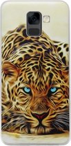 ADEL Siliconen Back Cover Softcase Hoesje Geschikt voor Samsung Galaxy A8 Plus (2018) - Tijger Cartoon