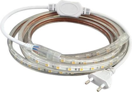 Is aan het huilen Doe mijn best Regelmatigheid LED Strip 230V - Wit - 4000K - 2 meter - IP66 | bol.com