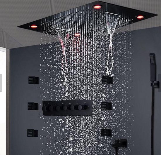 Excellent Wellness Inbouw Regendouche set - LED verlichting | bol.com