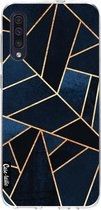 Casetastic Samsung Galaxy A50 (2019) Hoesje - Softcover Hoesje met Design - Navy Stone Print