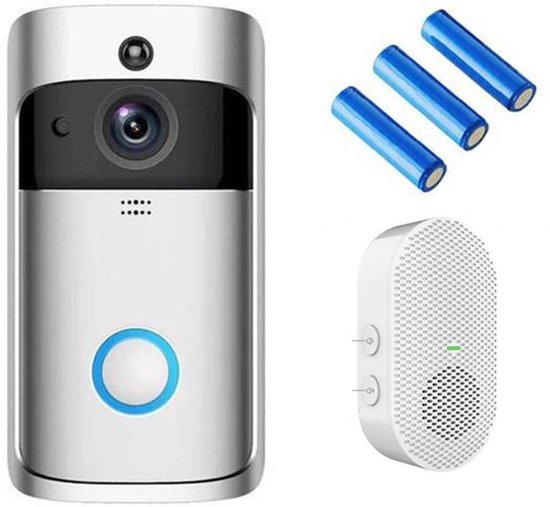 EKEN V5 video deurbel met camera + inclusief Oplaadbare Batterijen +  Inclusief Gong +... | bol.com