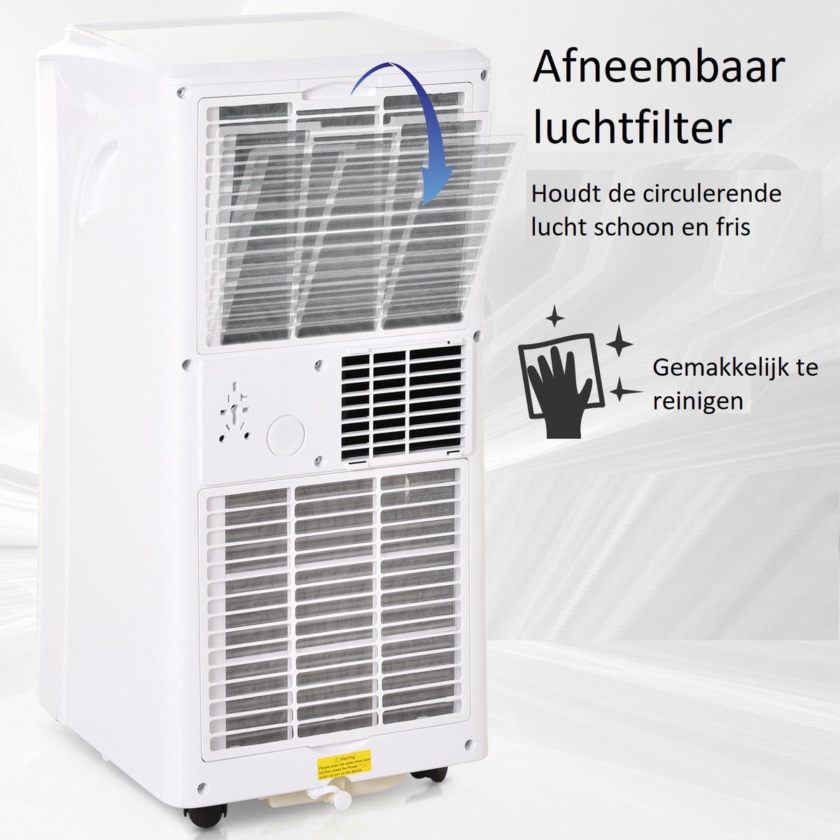 Mobiele Airco Airconditioning 9000 BTU Airco op wielen met Afstandsbediening bol Mobiele Airco Airconditioning 9000 BTU Airco op wielen met Afstandsbediening bol