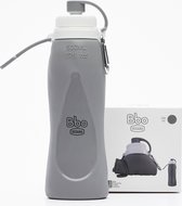 Botella Bbo Silicona 500ml gris Irisana