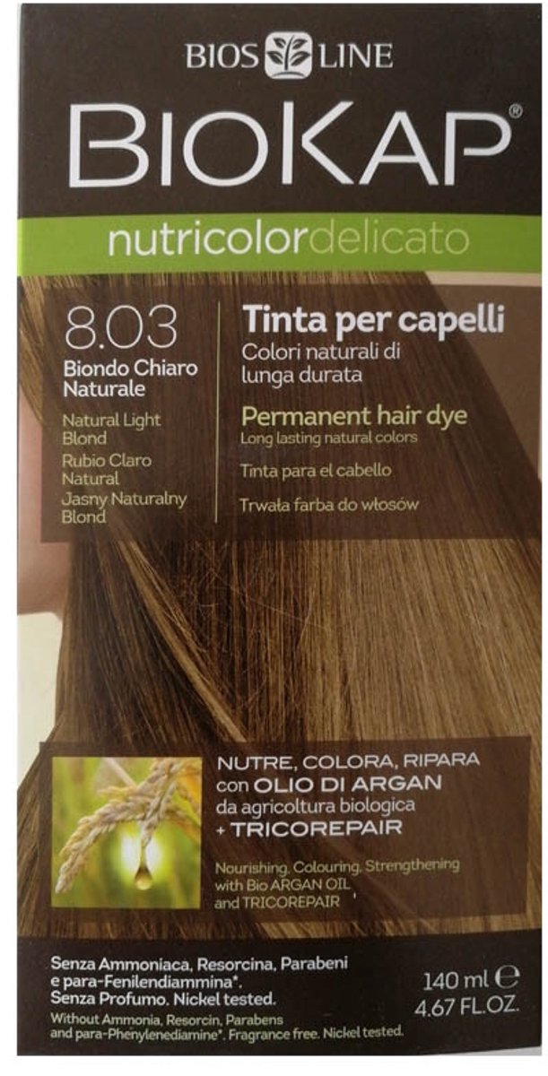 Biokap Delicato 8,03 Rubio Claro Natural 140ml
