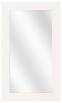 Spiegel met Brede Houten Lijst - Wit - 50x150 cm