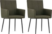 Eetkamerstoelen set 2 stuks (Incl LW anti kras viltjes) - Eetkamer stoelen - Extra stoelen voor huiskamer - Dineerstoelen – Tafelstoelen