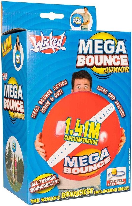 Foto: Wicked stuiterbal mega bounce junior 140 centimeter