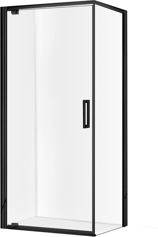 Diamond Line Megan Douchecabine 100x100 Vierkant Mat Zwart