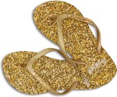 BeachyFeet slippers - Golden Shimmer (maat 37/38)