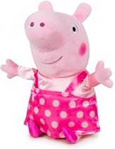 Peppa Pig, 20 cm met een gestipt shirt