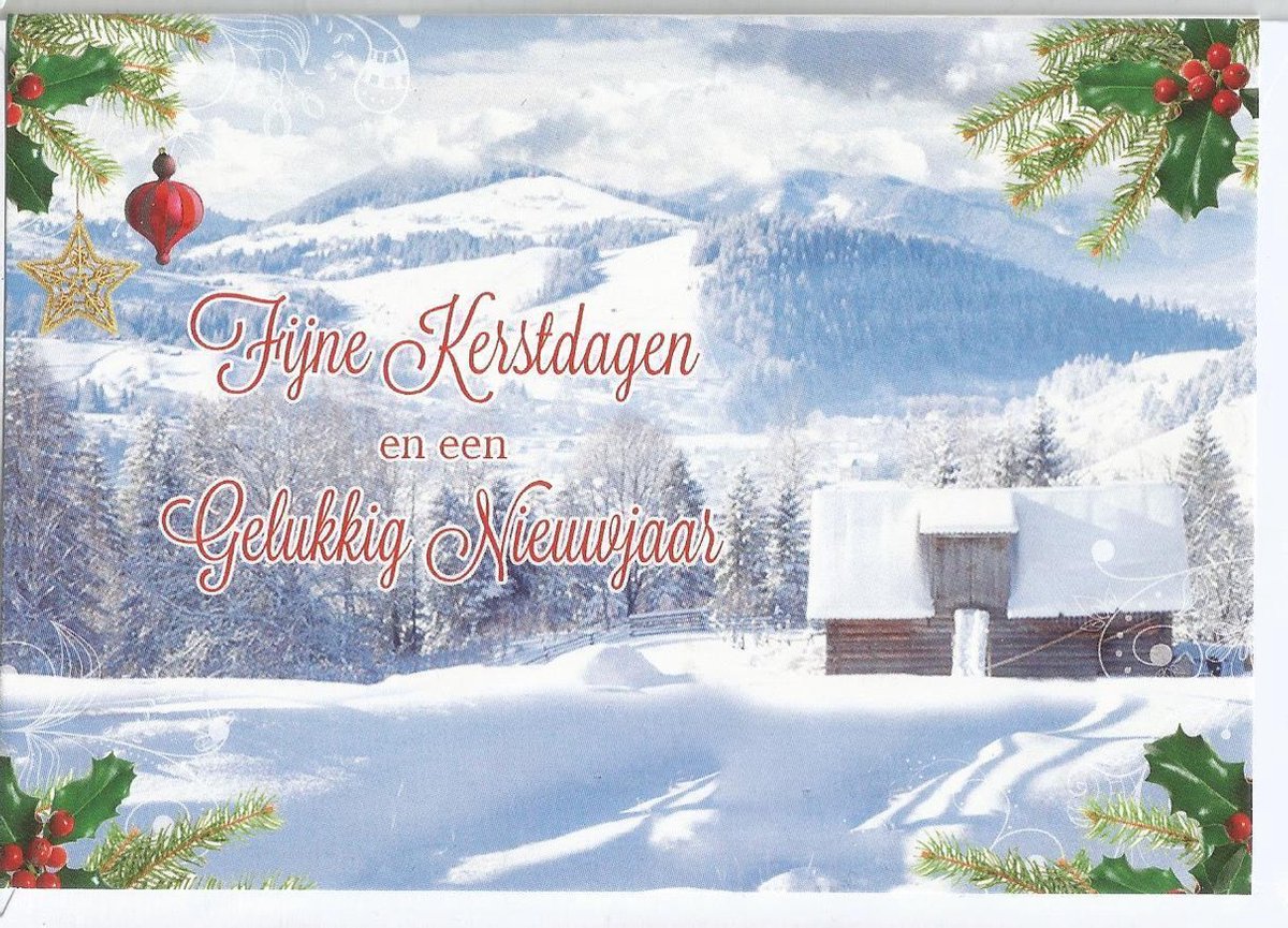 Kerstkaart nr. 27 10 stuks.
