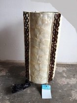 Lamp capice bamboe rond - 18,5 x 40 cm