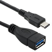 Let op type!! USB 3.1 Type C mannetje naar USB 3.0 Type A vrouwtje OTG Data kabel voor Nokia N1 / Macbook 12  Kabel Lengte: ongeveer 1 meter (zwart)