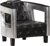 Fauteuil leer (Incl LW anti kras viltjes)  - Lounge stoel - Relax stoel - Chill stoel - Lounge Bankje - Lounge Fauteil