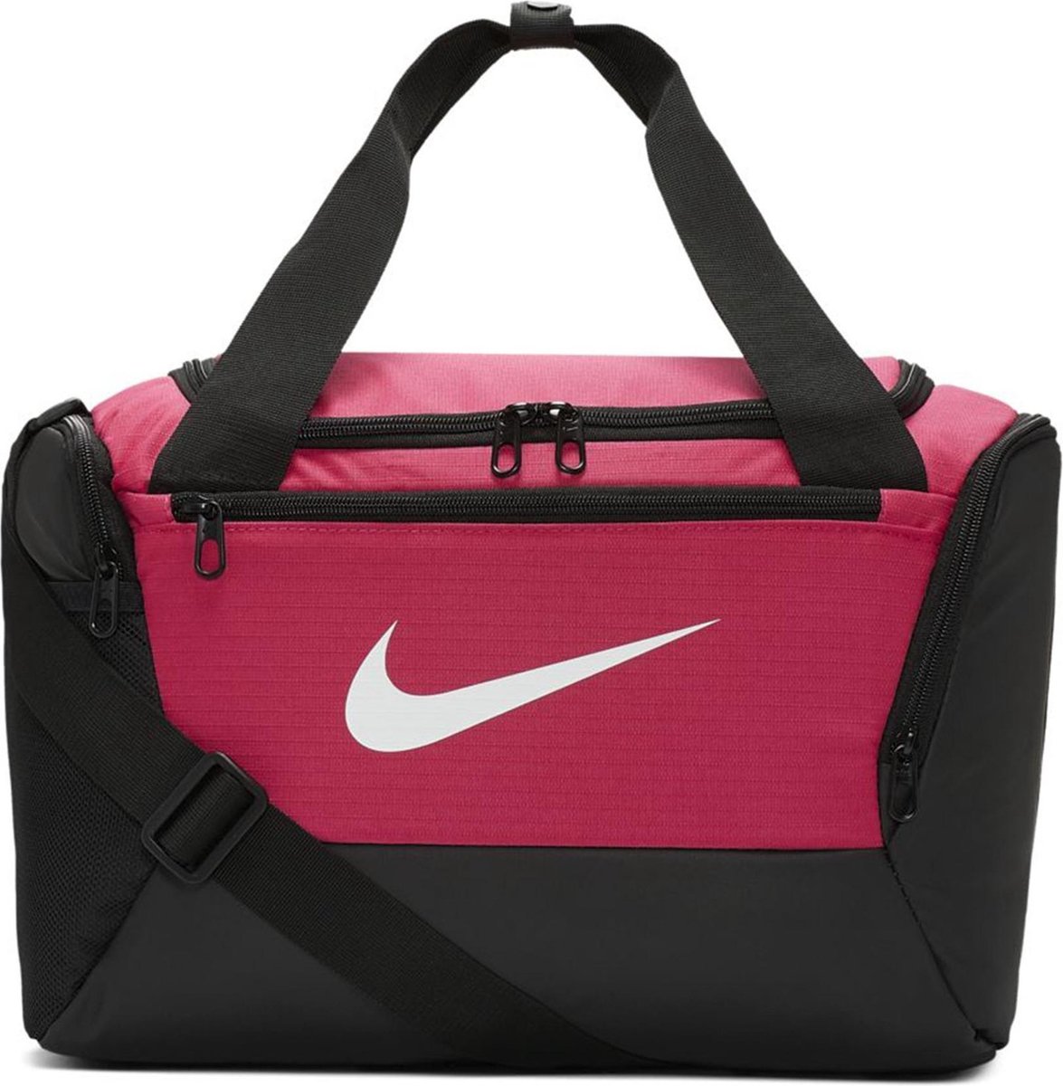 Nike Brasilia SporttasRush Pink/Black/White - Maat MISC - Nike