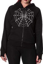 Banned Vest met capuchon -L- Keep it Calm Zwart