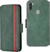 Leren Bookcase voor Samsung Galaxy A40 | Hoogwaardig PU Leren Hoesje | Lederen Wallet Case | Kaarthouder | Portemonnee | Groen