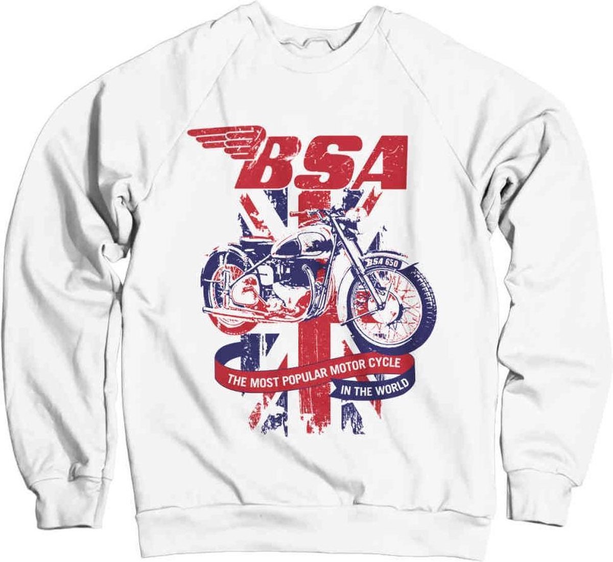 BSA Sweater/trui -S- Union Jack Wit