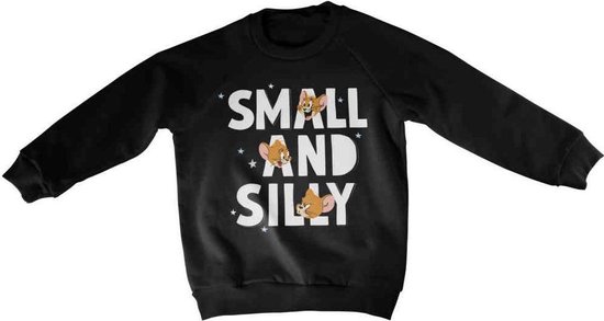Tom And Jerry Sweater/trui kids -Kids tm 8 jaar- Jerry - Small And Silly Zwart