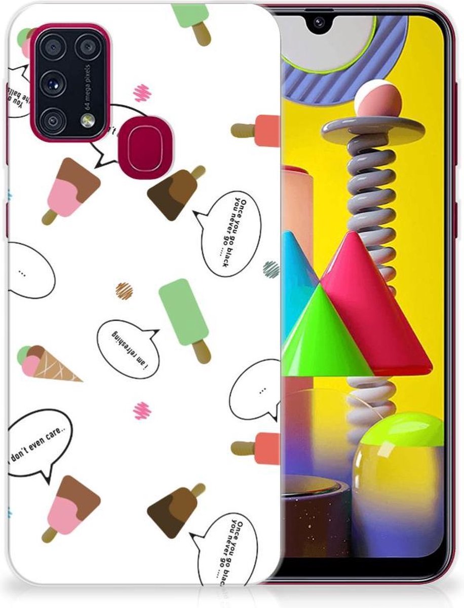 Samsung Galaxy M31 Siliconen Case IJsjes