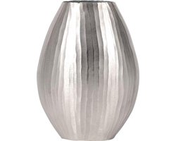 Rasteli - Vaas - metaal - zilver - D18 x H39 cm
