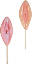 Zoete lolly - vagina - aardbeiensmaak - per stuk