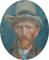 Zelfportret, Vincent van Gogh - Foto op Behangcirkel - ⌀ 60 cm