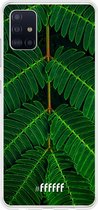 Samsung Galaxy A51 Hoesje Transparant TPU Case - Symmetric Plants #ffffff