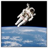 Bruce McCandless first spacewalk (ruimtevaart) - Foto op Akoestisch paneel - 80 x 80 cm