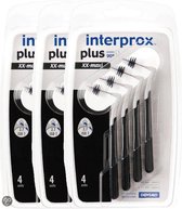Interprox Plus XX-Maxi - 6 tot 11 mm - Zwart 3 x 4 stuks - Voordeelpakket