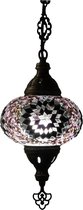 Oosterse mozaïek hanglamp (Turkse lamp) ø 16 cm paars/lila