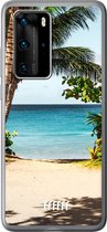 Huawei P40 Pro Hoesje Transparant TPU Case - Coconut View #ffffff