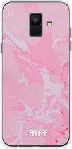 Samsung Galaxy A6 (2018) Hoesje Transparant TPU Case - Pink Sync #ffffff
