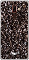 Nokia 7 Plus Hoesje Transparant TPU Case - Dark Roast #ffffff