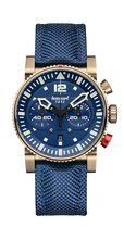 Hanhart PRIMUS Nautic Pilot Bronze Horloge LIMITED EDITION  Blauw, blauwe band