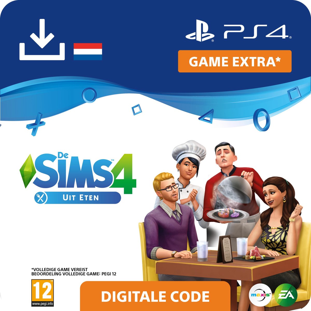 De Sims 4 - uitbreidingsset - Uit Eten - NL - PS4 download - Sony digitaal