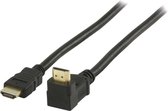 Valueline, High Speed HDMI Kabel met Ethernet HDMI connector - HDMI connector 270° gehoekt 2m (Zwart)