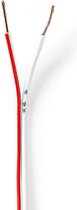 Nedis Speaker-Kabel | 2x 0.75 mm² | CCA | 15.0 m | Rond | PVC | Wit | Folieverpakking