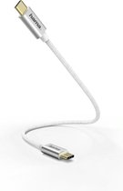 Hama Oplaad-/gegevenskabel USB Type-C - USB Type-C 0,2 M Wit