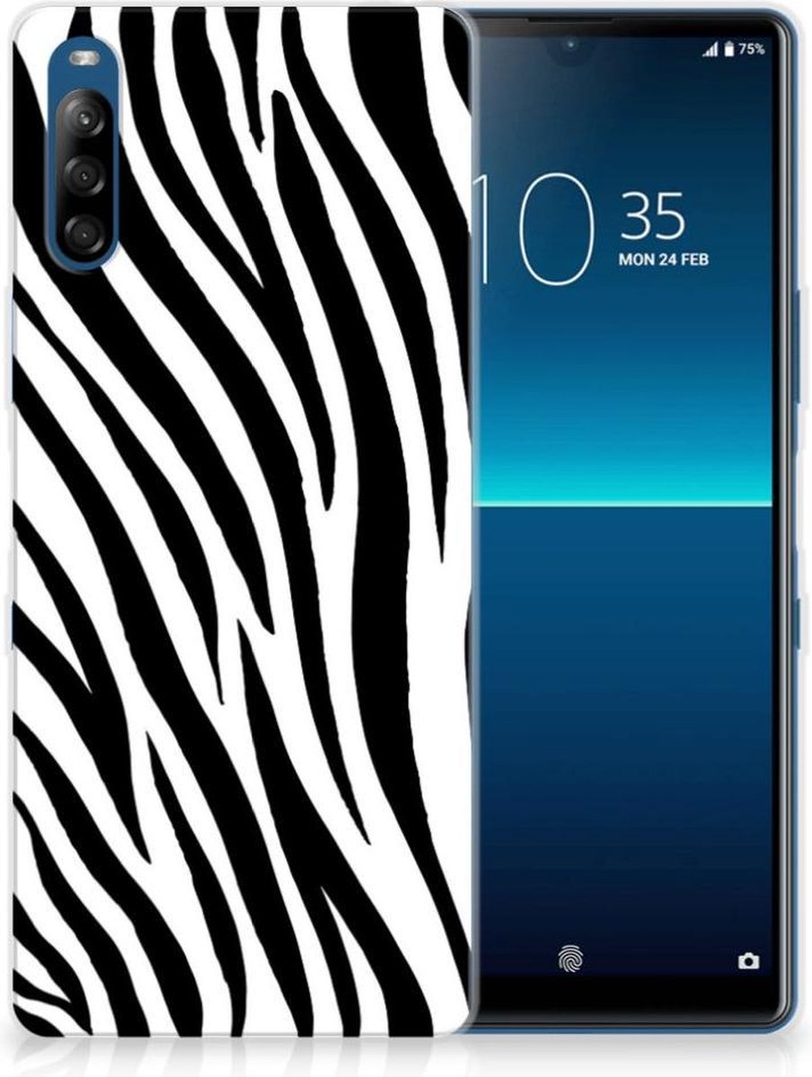 Sony Xperia L4 TPU Hoesje Zebra
