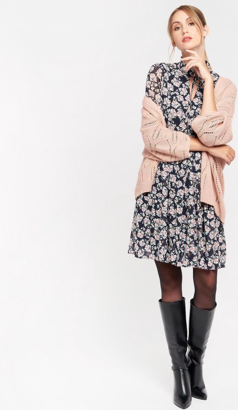 Shirt met V-hals en vleermuismouwen in zwart | Your Look... for less