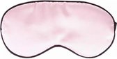 Slaapmasker Roze - Zijden - Reismasker - Oogmasker - verstelbaar slaapmasker - Nachtmasker - reisaccessoire