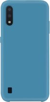 Samsung Galaxy A01 TPU siliconen hoesje zachte flexibele rubberen - Blauw
