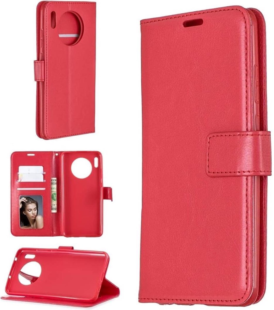 Huawei Mate 30 Lite hoesje book case rood