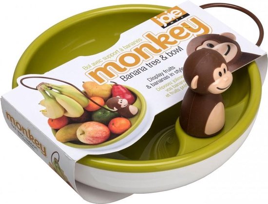 Joie Monkey fruitschaal met bananenhouder - Ø 26 cm | bol.com