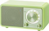 Sangean WR-7 Mini FM Radio met Bluetooth - Tafelradio met houten klankkast - Groen
