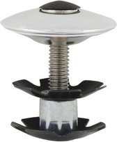 M-wave Plug + aluminium kap + schroef voor balhoofdstel zilver