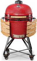 BONO Kamado Media 52cm (rood) - grill - rook - stoof - levenslang garantie op keramiek